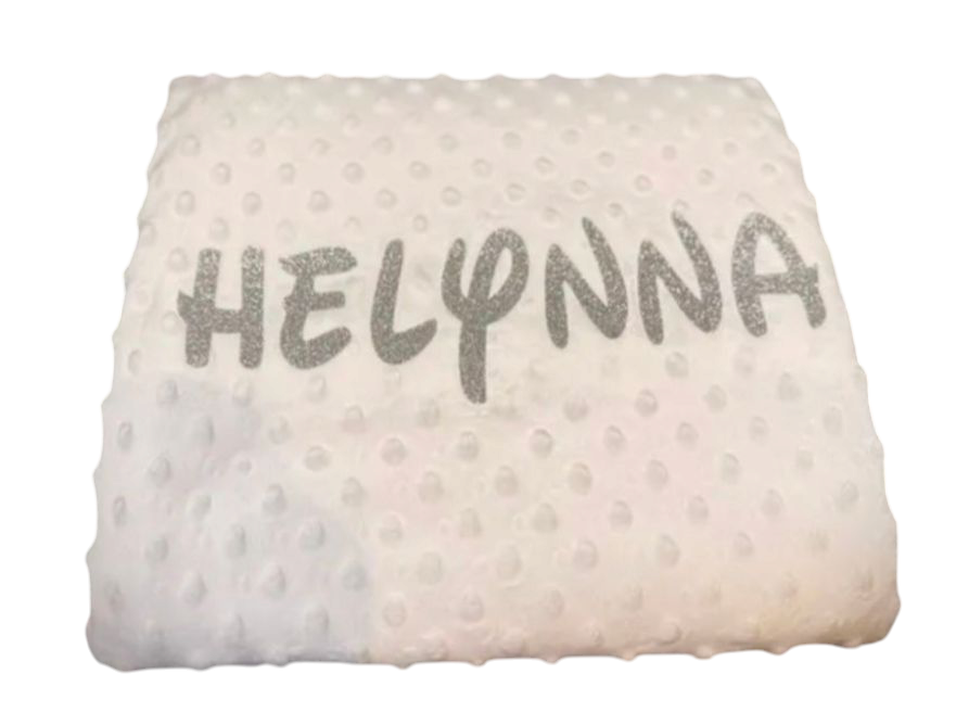 Couverture Bébé personnalisé Blanc
