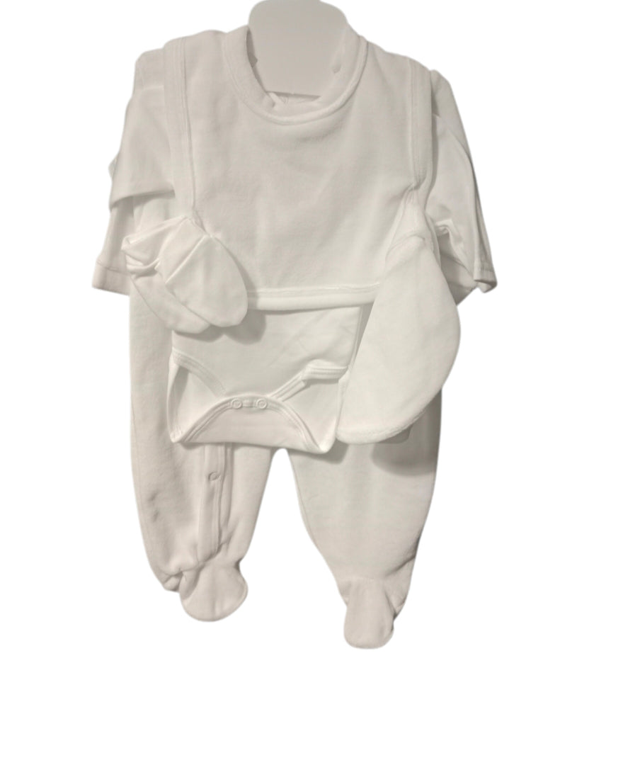 Ensemble 5 pièces Pyjama en Velours Personnalisable