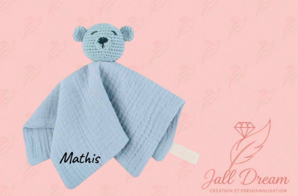 Doudou Naissance Personnalisé Nounours