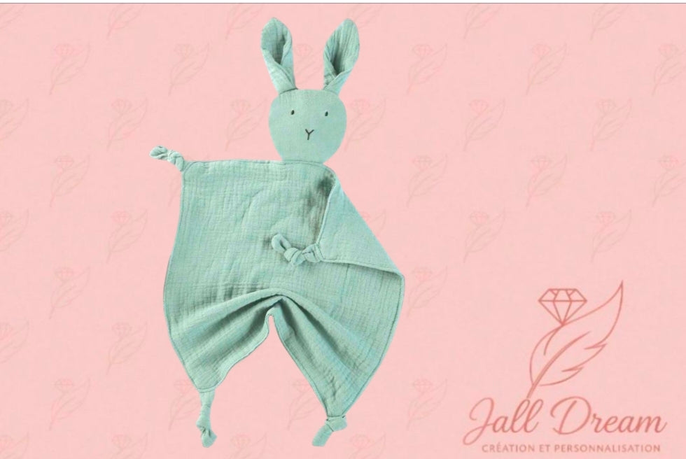 Doudou Naissance Personnalisé Petit Lapin