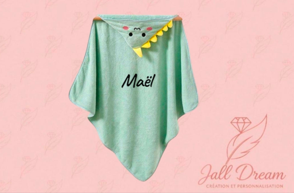 Cape de bain personnalisé