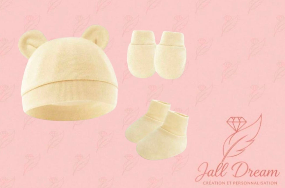 Bonnet mixte moufles chaussettes Personnalisé
