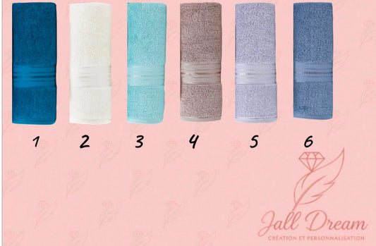 Serviette de bain personnalisé 70 x 140 cm - Douceur & confort
