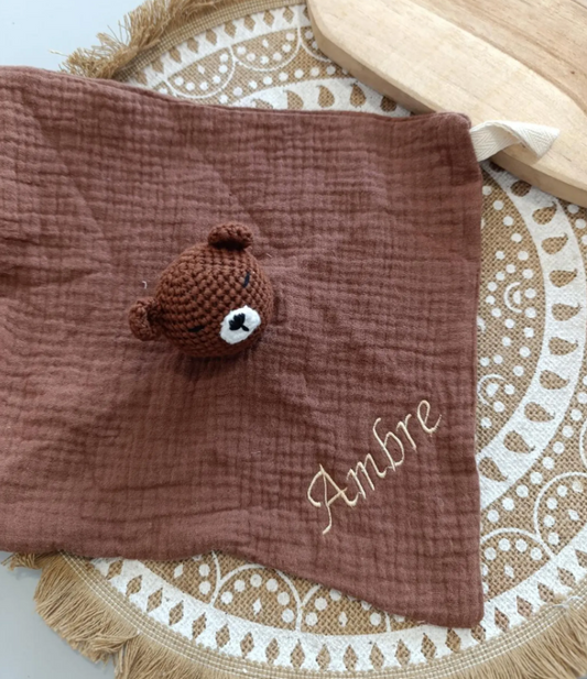 Doudou Naissance Personnalisé Nounours