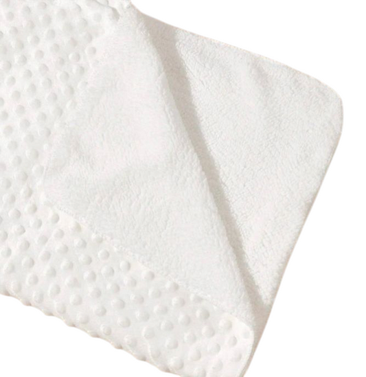 Couverture Bébé personnalisé Blanc