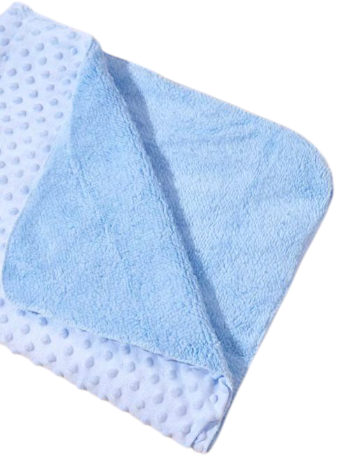 Couverture bébé personnalisé Bleu