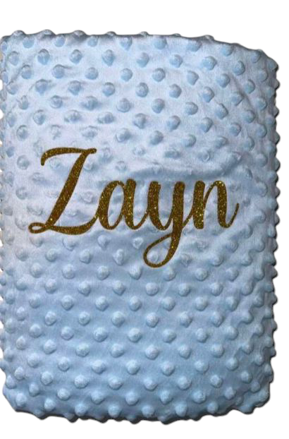 Couverture bébé personnalisé Bleu