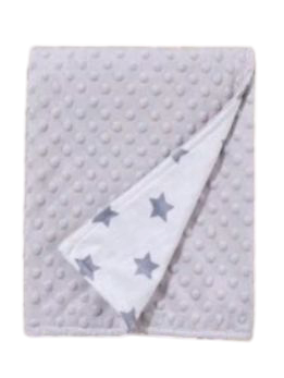 Couverture Bébé personnalisé Gris