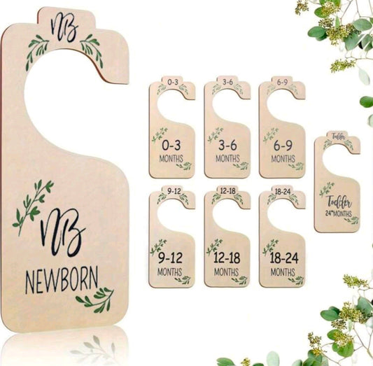 Diviseur Armoire Bébé Personnalisé Motif Feuille verte