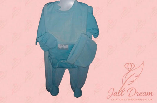 Ensemble 5 pièces Pyjama en Velours Personnalisable