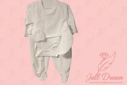 Ensemble 5 pièces Pyjama en Velours Personnalisable