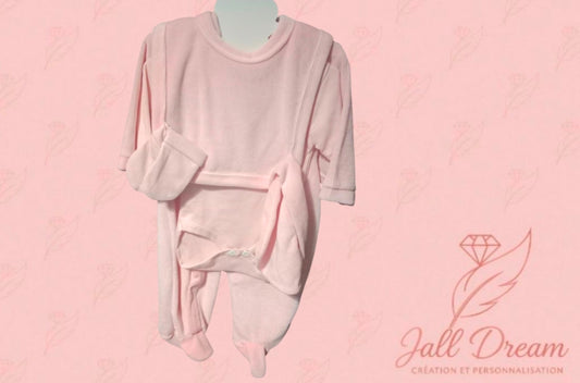 Ensemble 5 pièces Pyjama en Velours Personnalisable