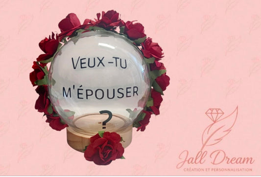 Sphère spéciale annonce Demande en Mariage, Annonce Grossesse, Naissance, personnalisé