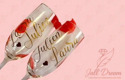 flûte à champagne personnalisé