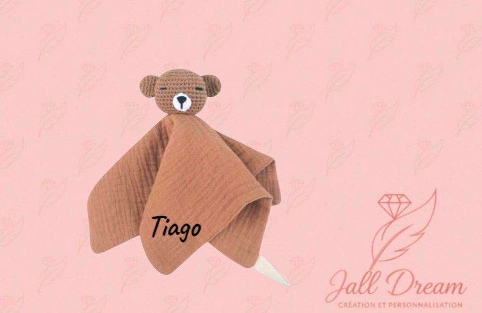 Doudou Naissance Personnalisé Nounours