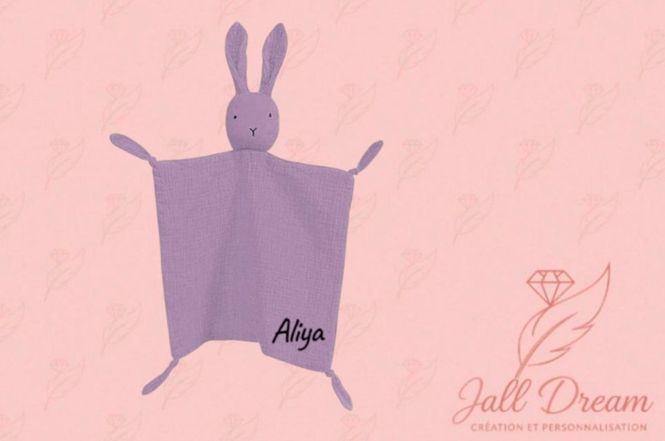 Doudou Naissance Personnalisé Petit Lapin