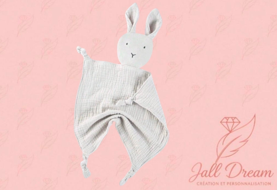 Doudou Naissance Personnalisé Petit Lapin