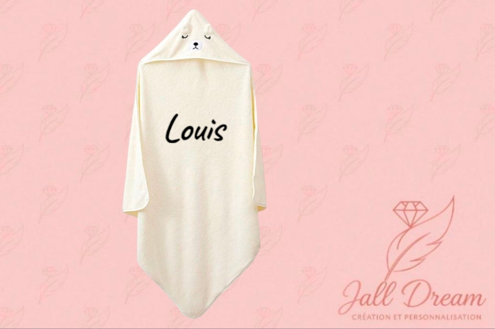 Cape de bain personnalisé