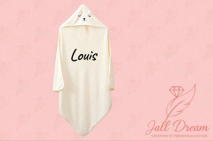Cape de bain personnalisé