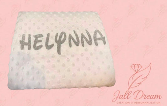 Couverture Bébé personnalisé Blanc