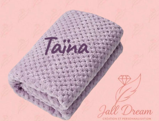 Couverture bébé Non Personnalisé Violette