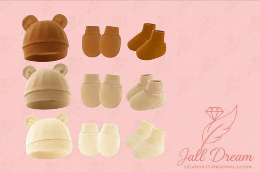 Bonnet mixte moufles chaussettes Personnalisé