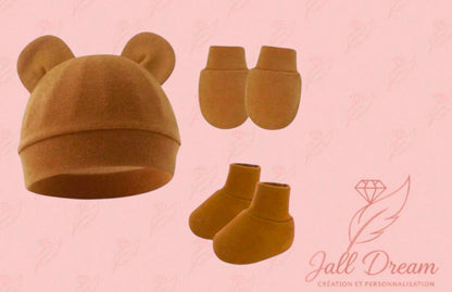 Bonnet mixte moufles chaussettes Personnalisé