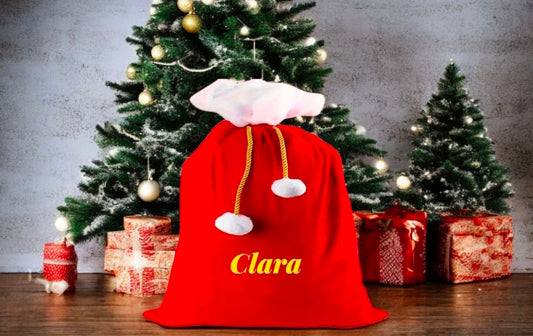 Hotte de Noël Rouge Personnalisé