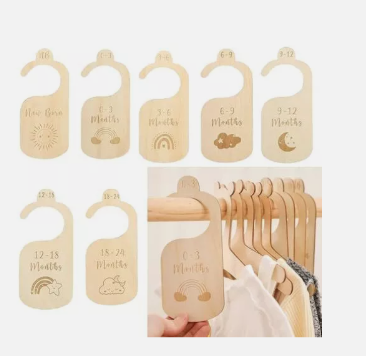 Diviseur Armoire Bébé personnalisé Bois